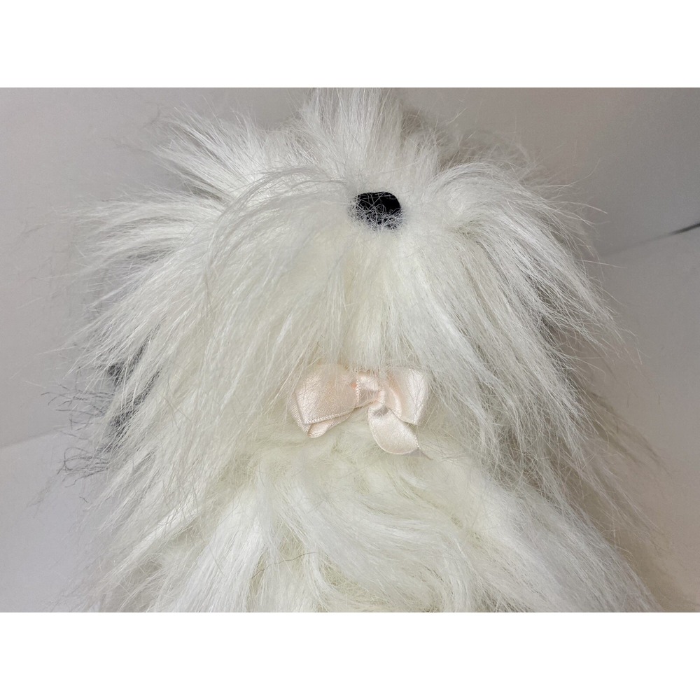 12" X'mas Sheep Dog 714 America Wego Fiesta Made in Korea Black & White See Pics - Picture 6 of 10